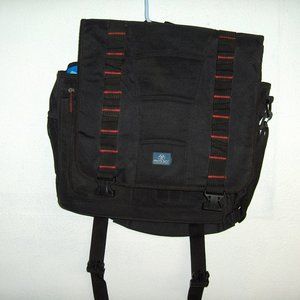 Travel Bag, Canvas, Nylon Lined. Padded 15"x10" Laptop area